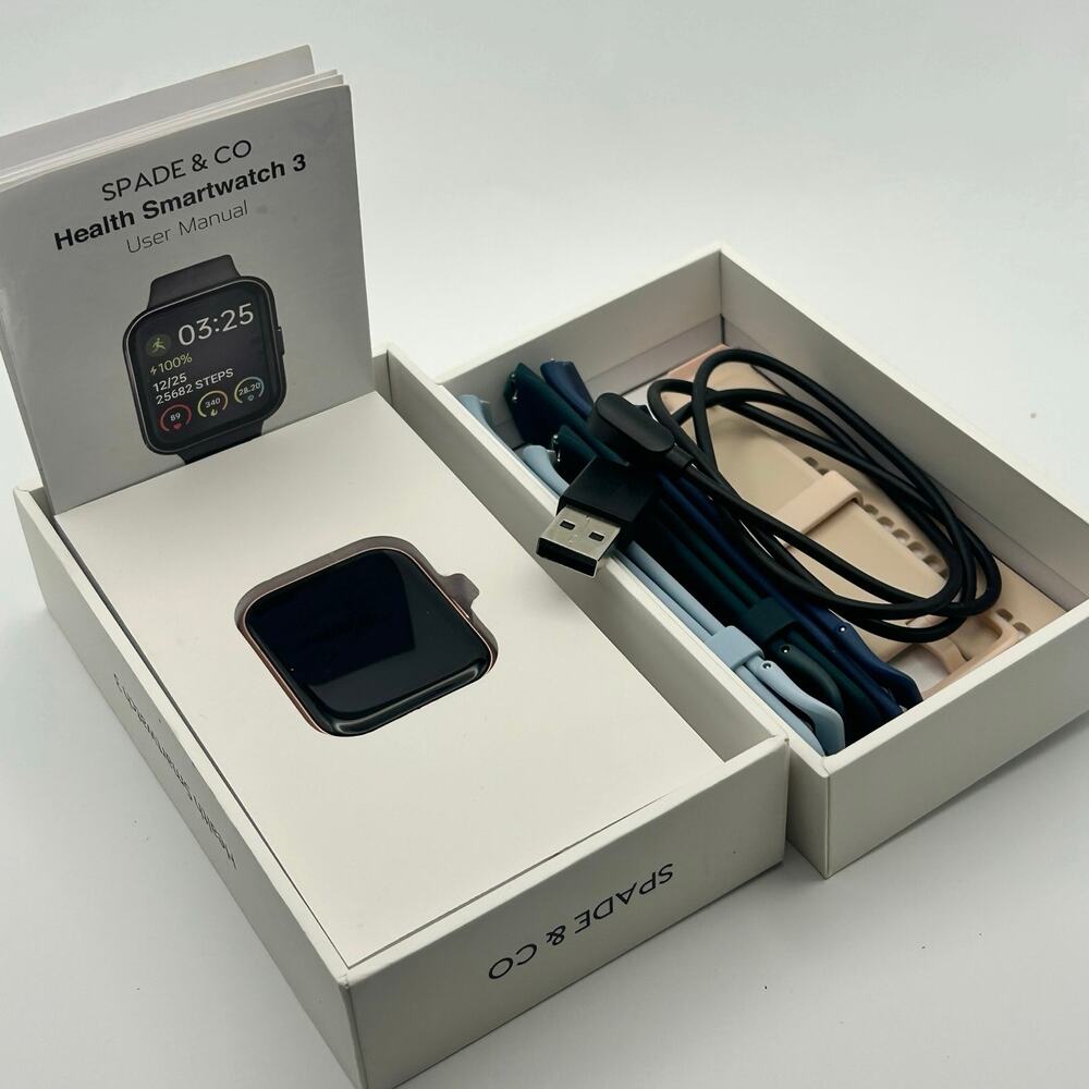 Spade & Co Health Smartwatch 3 for Android - Black - Smart Watch